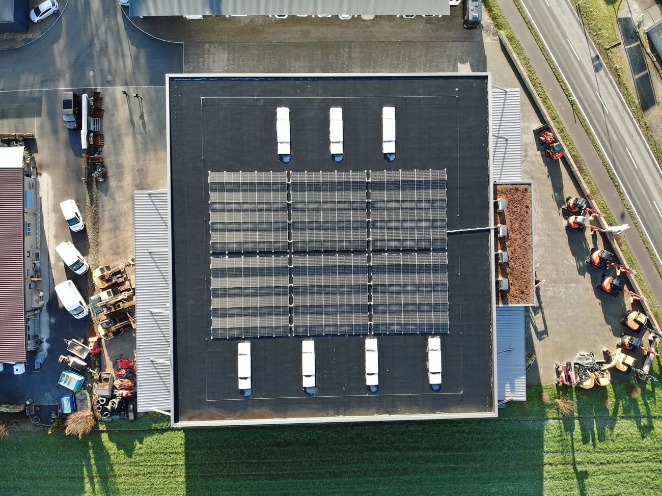 flachdach solar industrie