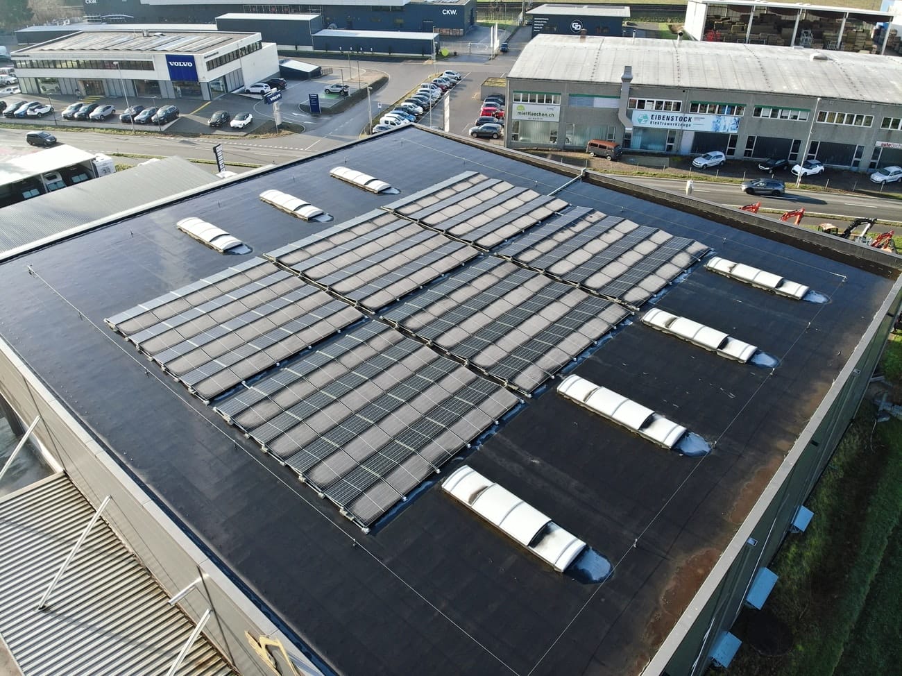 flachdach solar unterhalt