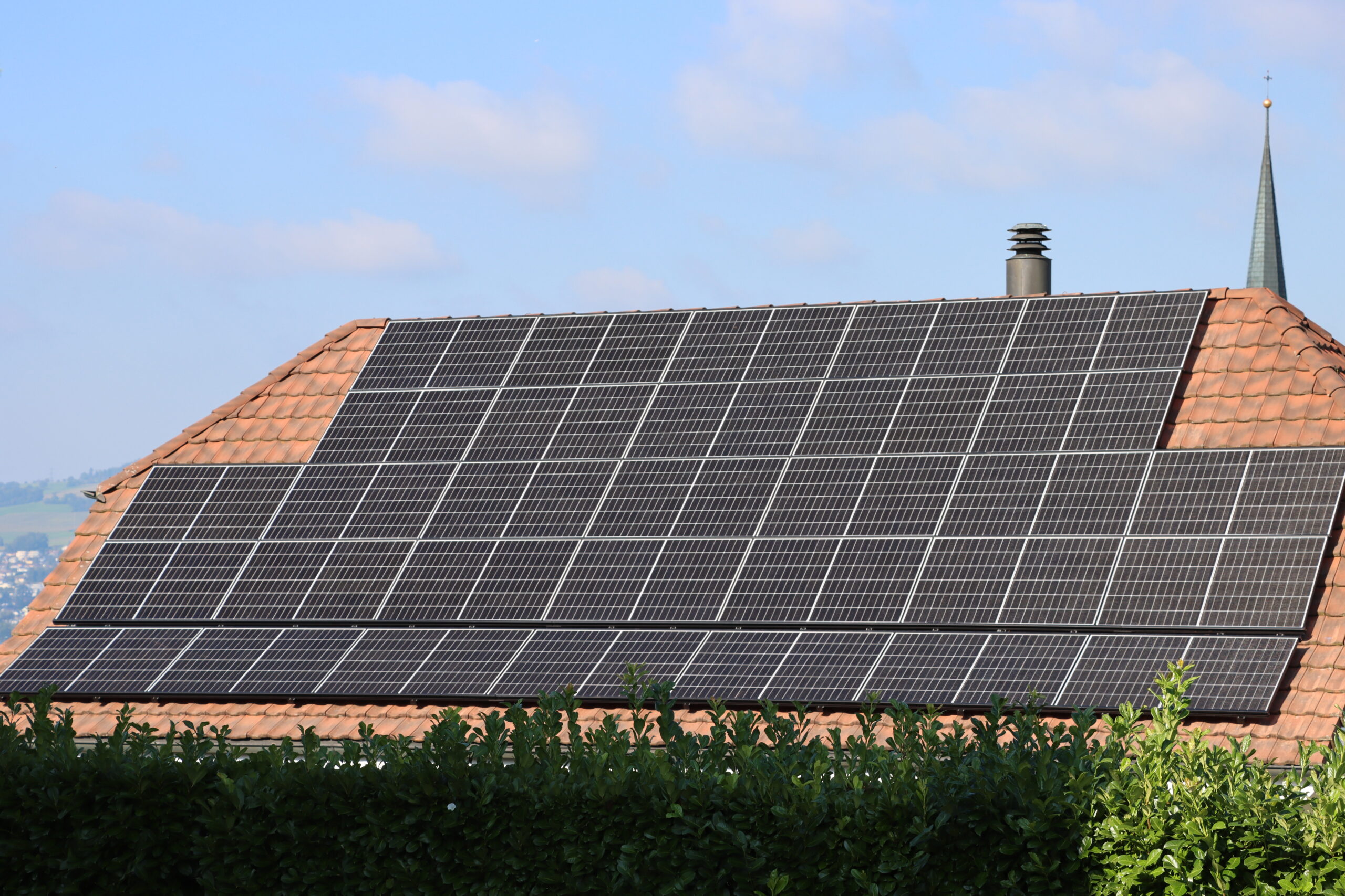 Nottwil Solar Aufdach Photovoltaik für Einfamilienhaus