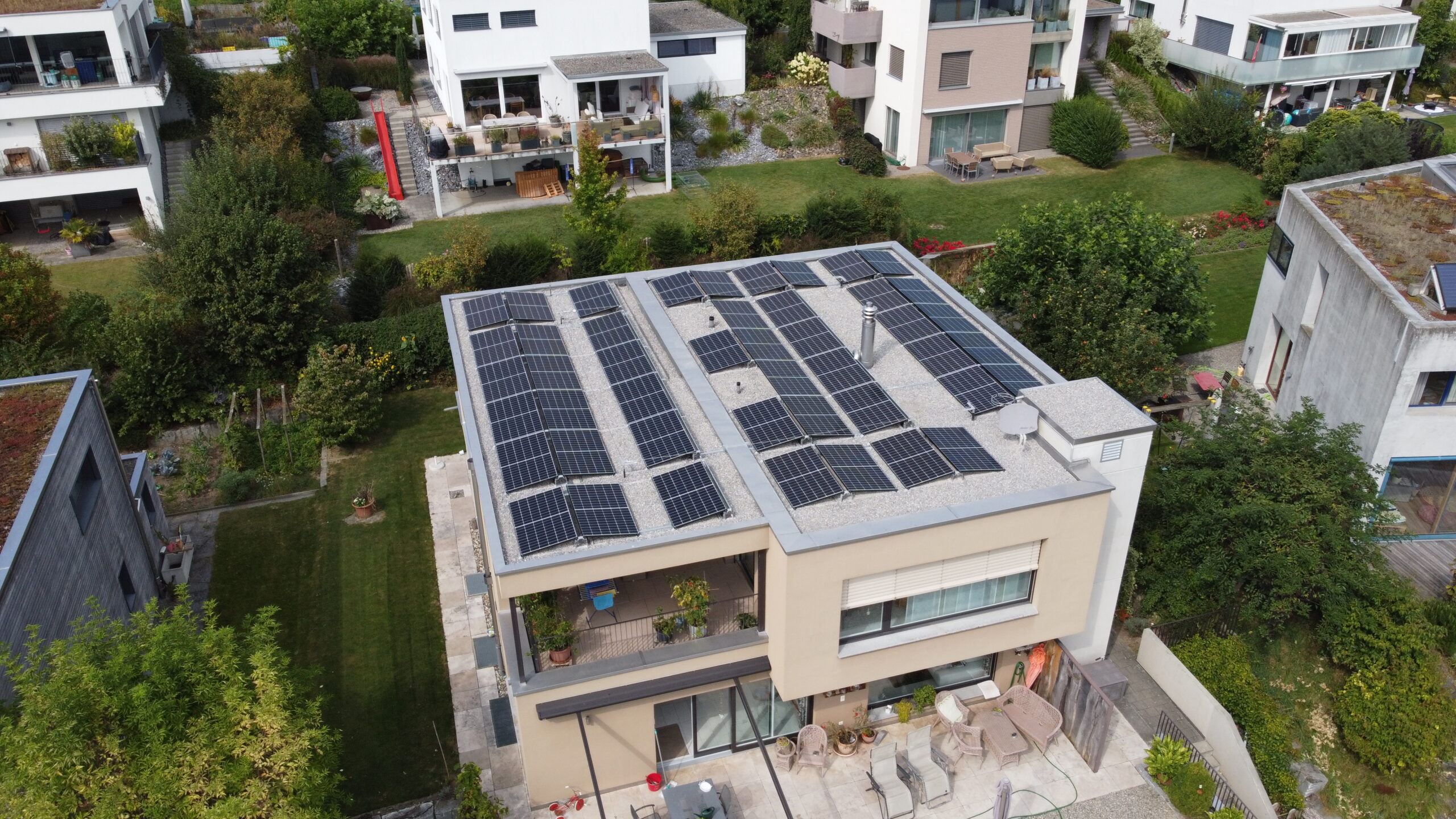 Sursee Luzern Kriens Solaranlage auf Einfamilienhaus